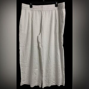 Land & Sea XL Lightweight Linen coastal Wide-Leg Pants Casual